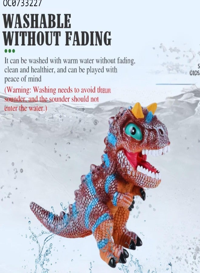 Mallexo Cartoon Soft Rubber Dinosaur Toys for Kids with Roar Sound Big Size Dragon Jurassic World Dinosaurs Model Birthday Gifts, Dino T-rex Action Figures Dino Toy for Children 1PCs (Roar 3) - Image 4